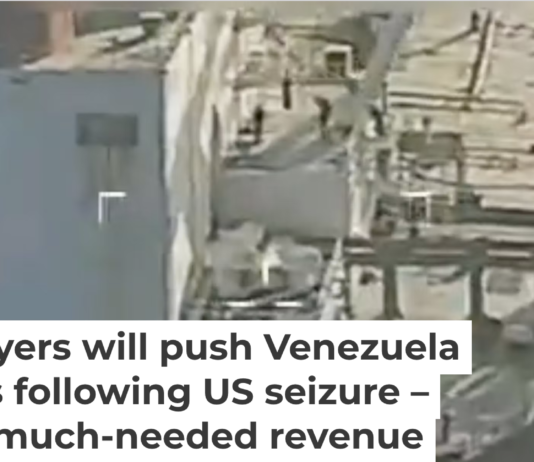 A video posted on Attorney General Pam Bondi’s X account shows the moment an oil tanker was seized by U.S. forces off the coast of Venezuela. U.S. Attorney General's Office/X via AP